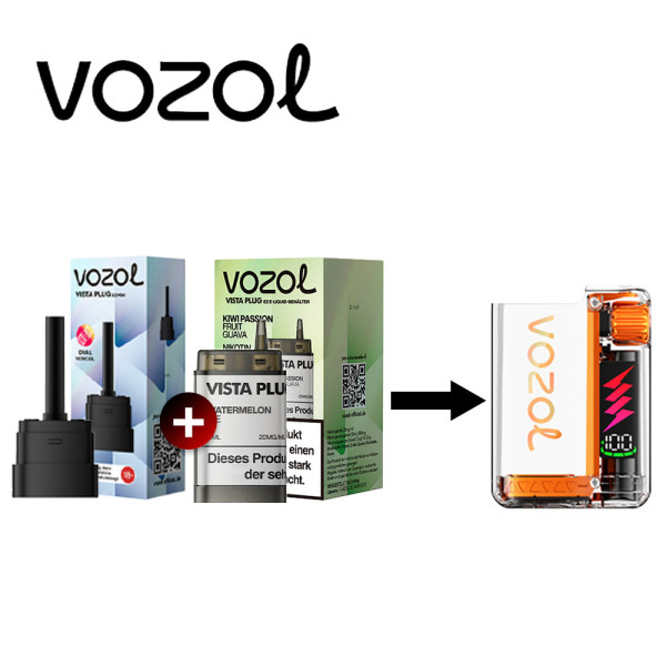 Vozol Vista Plug Ez Kiwi Passion Fruit Guava Pod Set