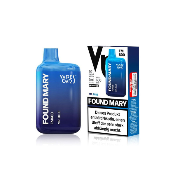Found Mary FM600 - Mr Blue 20mg Nikotingehalt