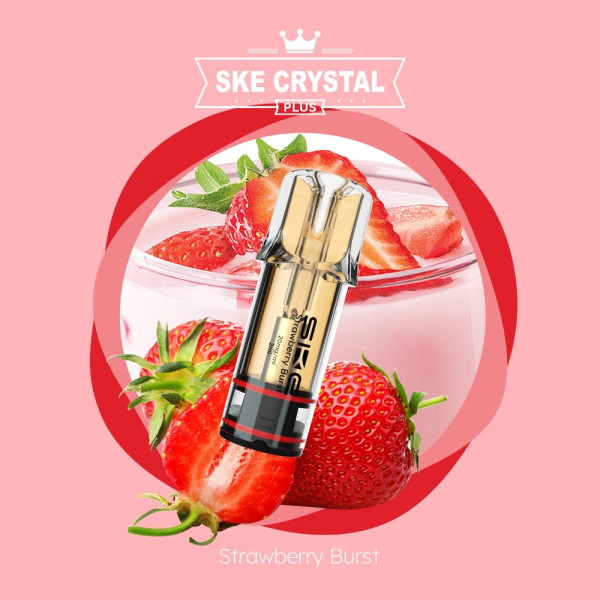 SKE Crystal PLUS Strawberry Burst 2% Nikotin 2er Pack