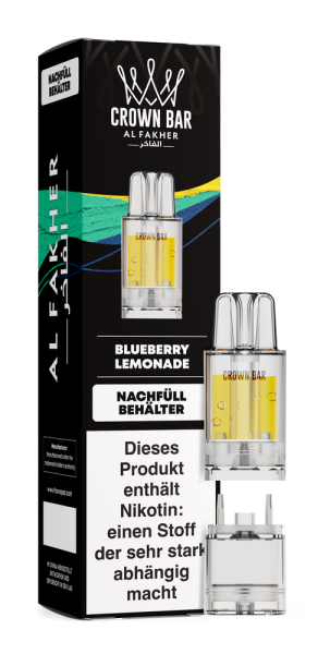 Al Fakher 12K PRO MAX Pod - Blueberry Lemonade - 20mg Nikotingehalt