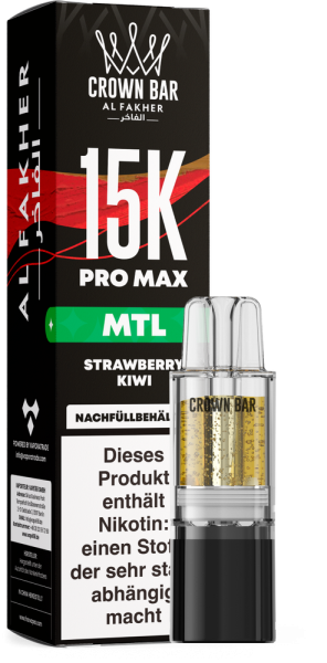 Al Fakher 15K PRO MAX Pod - Strawberry Kiwi - MTL