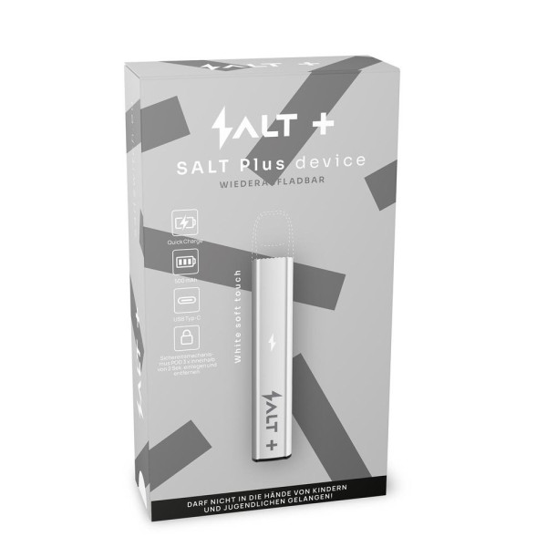 SALT Plus Basisgerät - 500mAh - Farbe: White Soft Touch