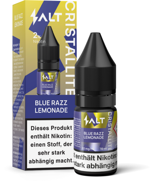 Salt Cristallite Liquid 10ml - Blue Razz Lemonade - 20mg/ml Nikotinstärke