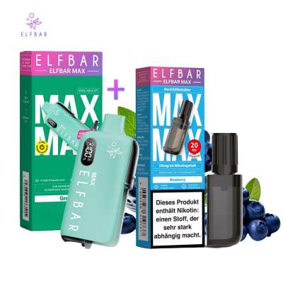 elfbar pod max Elfa Max Pod Kit Green – ELFBAR in fresh green main image 1