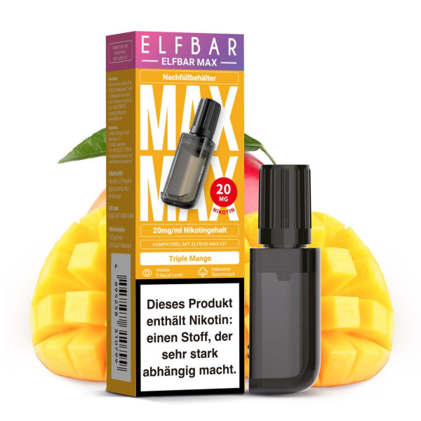 ELFBAR MAX Pod Triple Mango 20mg Nikotingehalt
