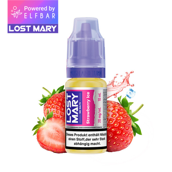 Elfbar Lost Mary Liquid (NicSalt) Strawberry Ice 10ml