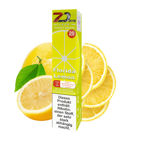 7Days Vape - Florida Lemon 20mg/ml 