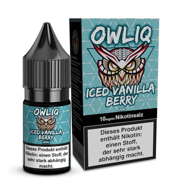 OWLIQ Nikotinsalz Liquid - Iced Vanilla Berry - 10ml