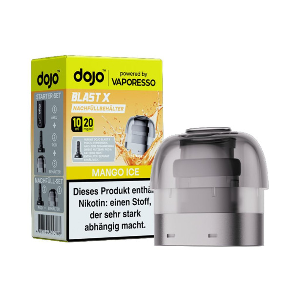 Dojo Blast X Pod 10ml - Mango Ice - 20mg/ml Nikotingehalt