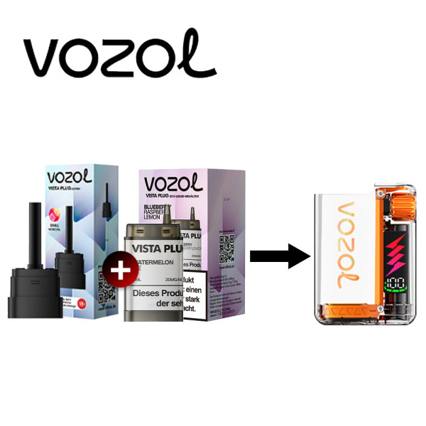 Vozol Vista Plug Ez Blueberry Raspberry Lemon Pod Set