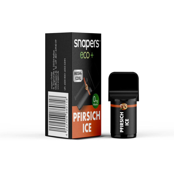 snapers eco+ - Prefilled Pod - 20mg Nikotin - Pfirsich Ice