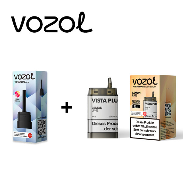 Vozol Vista Plug Ez Lemon Lime Pod Set
