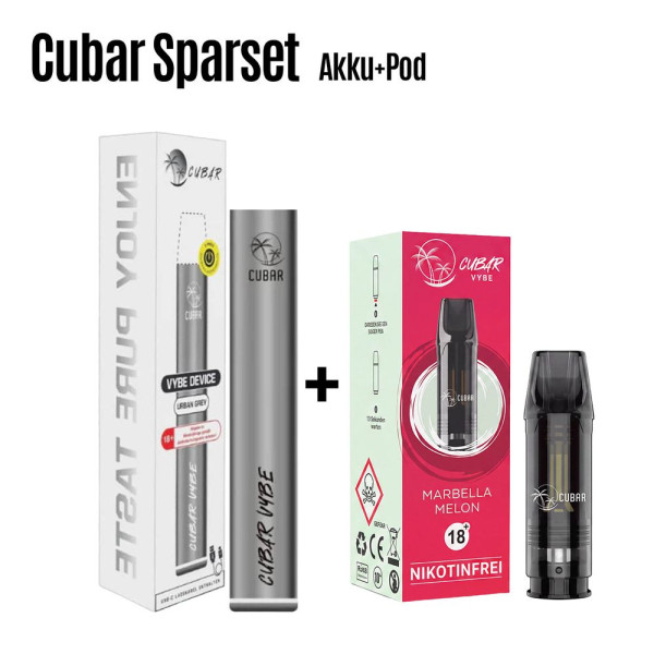Cubar Spar Set - Pods + Akkuträger