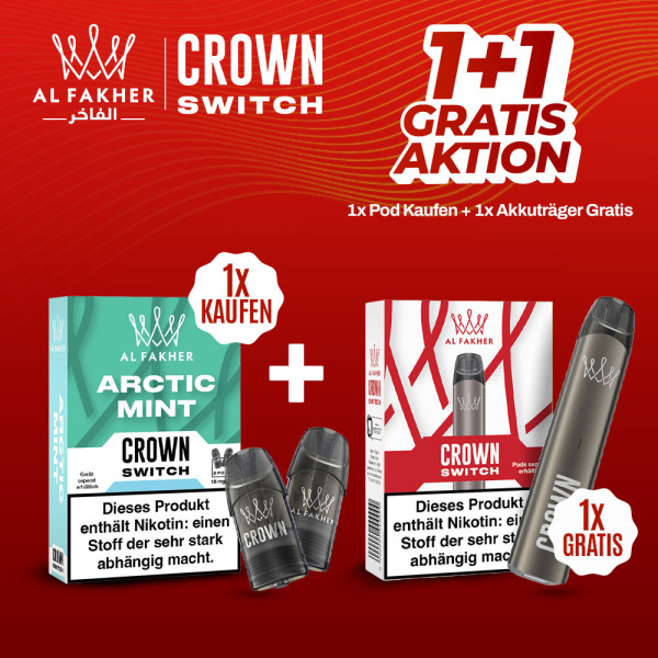 Al Fakher Crown Switch + Akkuträger Gratis