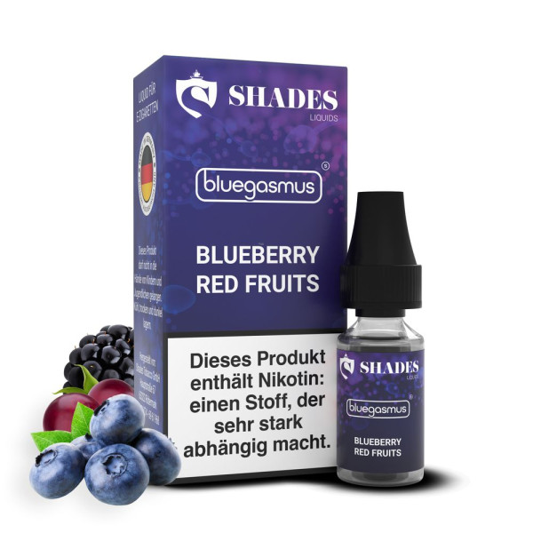 Shades Liquids - Bluegasmus - 10ml - Geschmack: Blueberry Red Fruits