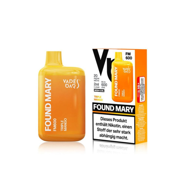 Found Mary FM600 - Tripple Mango 20mg Nikotingehalt