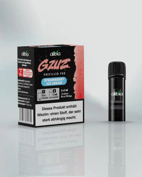 Gzuz Prefilled Pods - Strawberry Ice Cream - 2er Pack