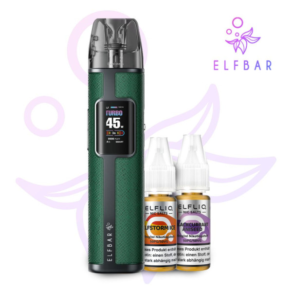 ELFX Pro Forest + ELFLIQ Blackcurrant Aniseed & Elfstorm Ice 10 mg gratis