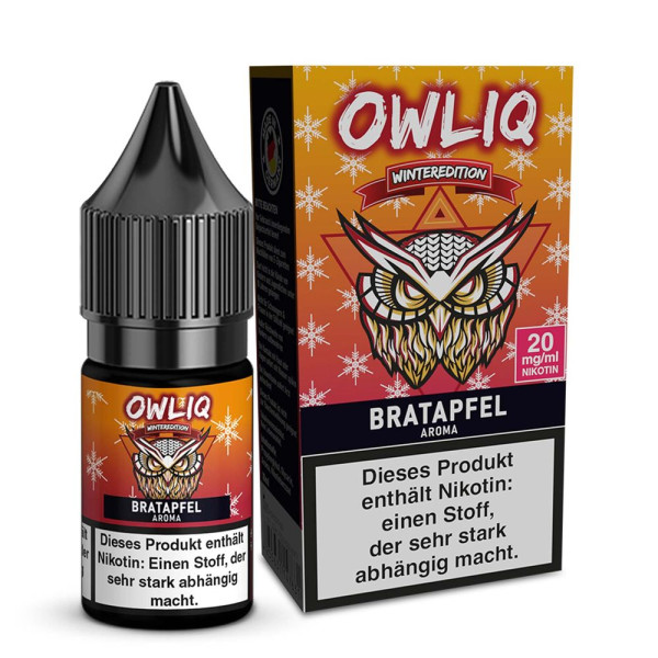 OWLIQ Nikotinsalz Liquid - Bratapfel - 10ml