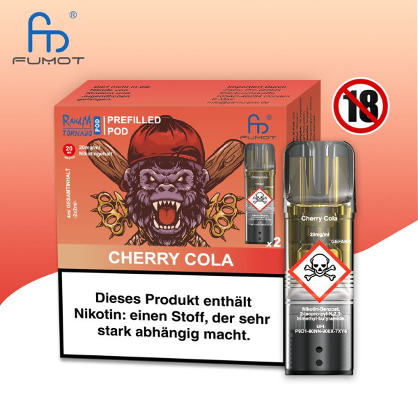 RandM Tornado Cherry Cola 20mg Nikotin 2er Pack