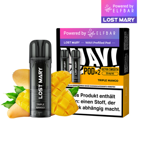 Elfbar Lost Mary WAVI Triple Mango 20mg Nikotin 2er Pack