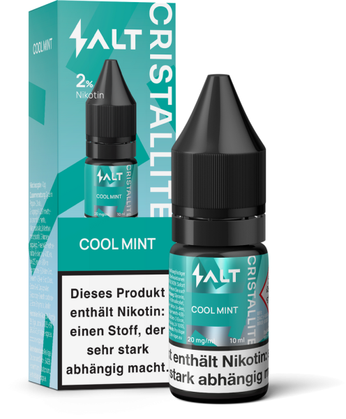 Salt Cristallite Liquid 10ml - Cool Mint - 20mg/ml Nikotinstärke