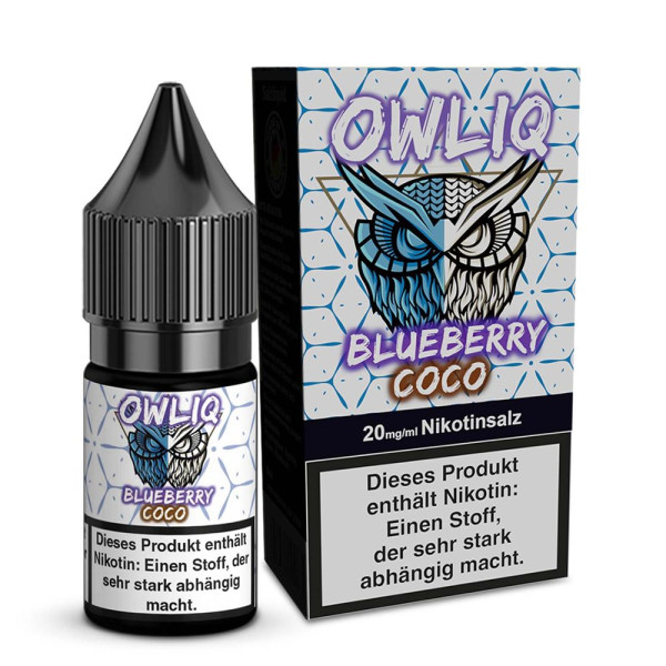 OWLIQ Nikotinsalz Liquid - Blueberry Coco - 10ml