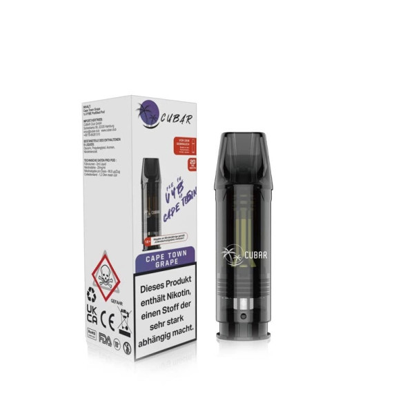 Cubar Prefilled Pods - Aloe Vera Grape - 2%