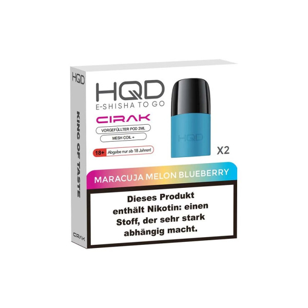 HQD Cirak - Maracuja Melon Blueberry - 2 x 2 ml Prefilled Pods (18 mg/ml Nikotingehalt)