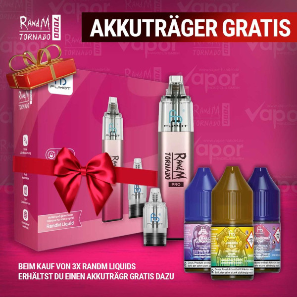 3x RandM Liquid + RandM Tornado Pro Pink Gratis