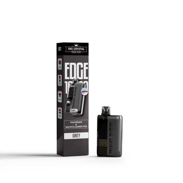 SKE Crystal Edge 10K Akku + 2ml Pod Farbe: Grey