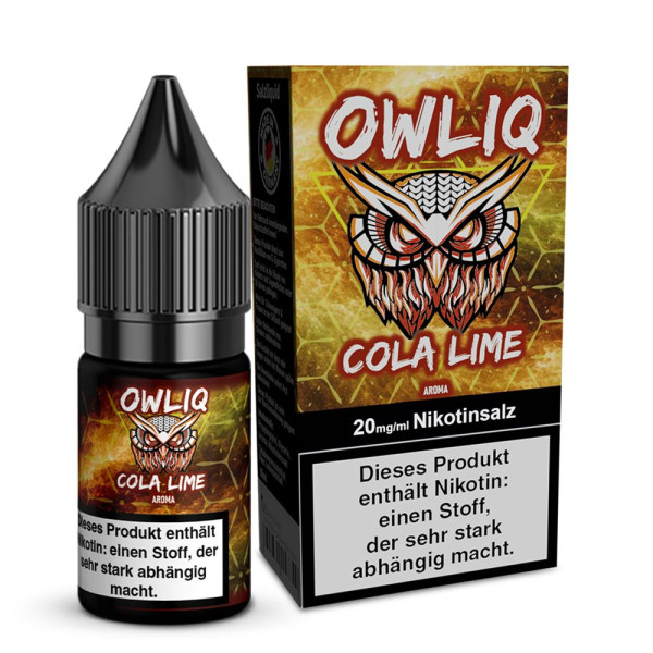 OWLIQ Nikotinsalz Liquid - Cola Lime - 10ml