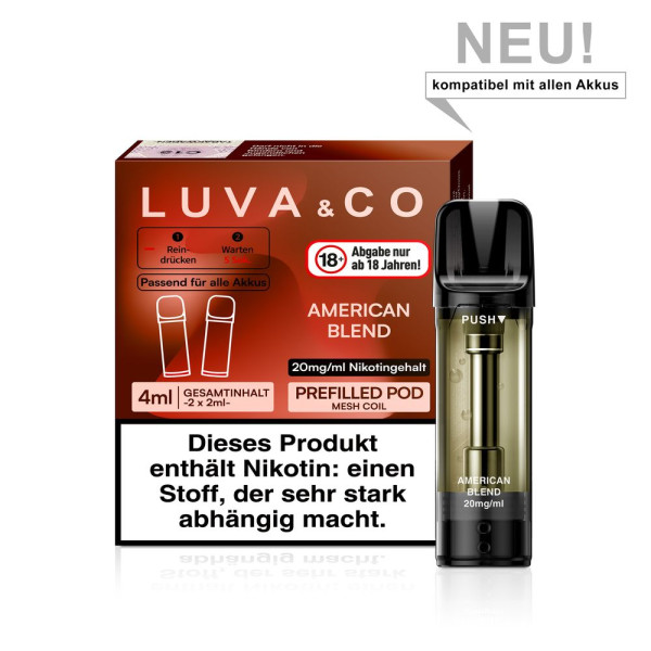 Luva & Co Pods - American Blend 20mg Nikotin 2er Pack