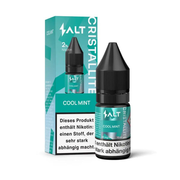 Salt Cristallite Liquid 10ml - Cool Mint - 20mg/ml Nikotinstärke