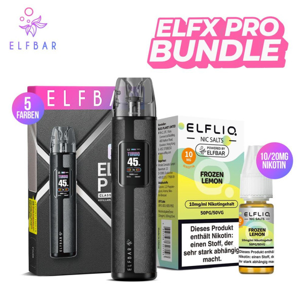 ELFBAR Elfliq Liquid + ELFX Pro Bundle