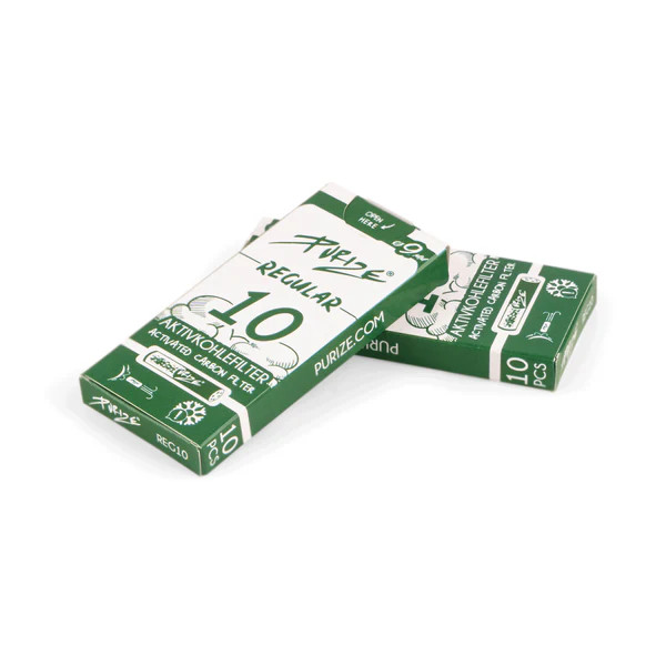 Purize Aktivkohlefilter Regular - Size 9 mm - White - 10 Stück