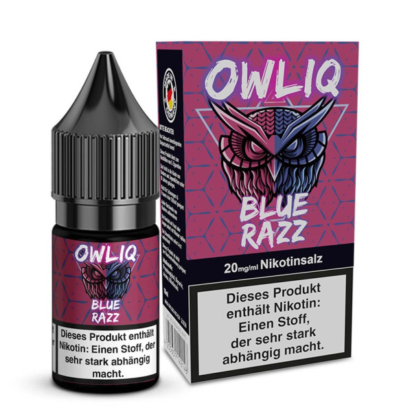 OWLIQ Nikotinsalz Liquid - Blueberry Razz - 10ml