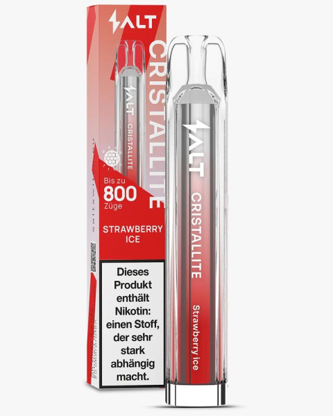 Salt Cristallite Strawberry Ice 20mg/ml Einweg E-Zigarette