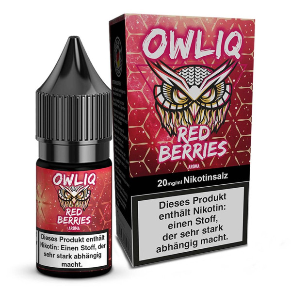 OWLIQ Nikotinsalz Liquid - Red Berries - 10ml