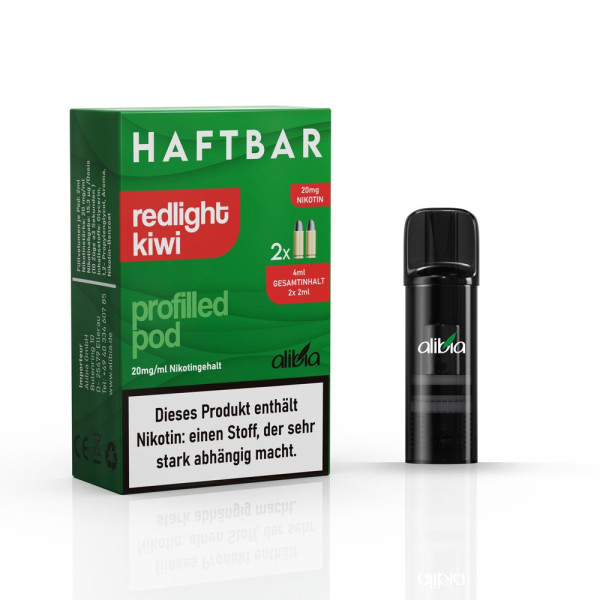Haftbar Prefilled Pods - Redlight Kiwi - 2er Pack
