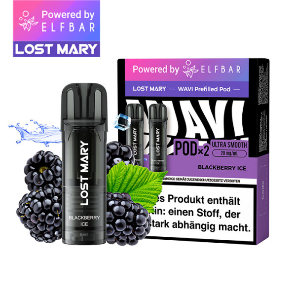 Elfbar Lost Mary WAVI Blackberry Ice 20mg Nikotin 2er Pack