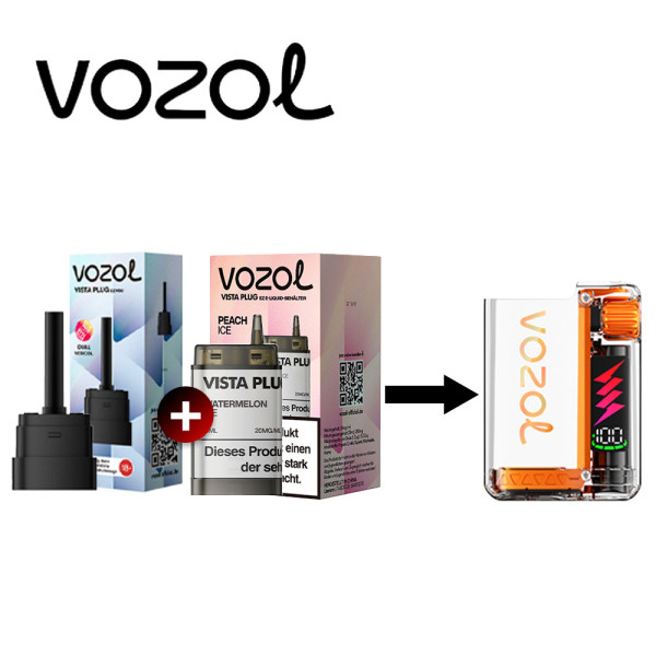 Vozol Vista Plug Ez Peach Ice Pod Set