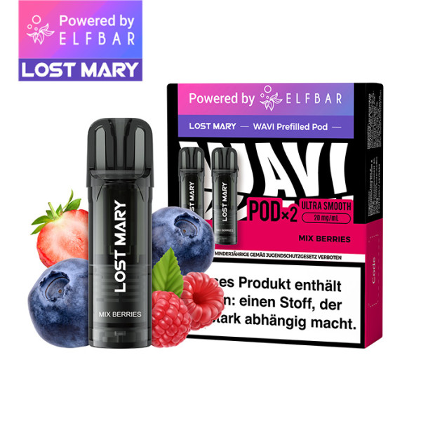 Elfbar Lost Mary WAVI Mix Berries 20mg Nikotin 2er Pack