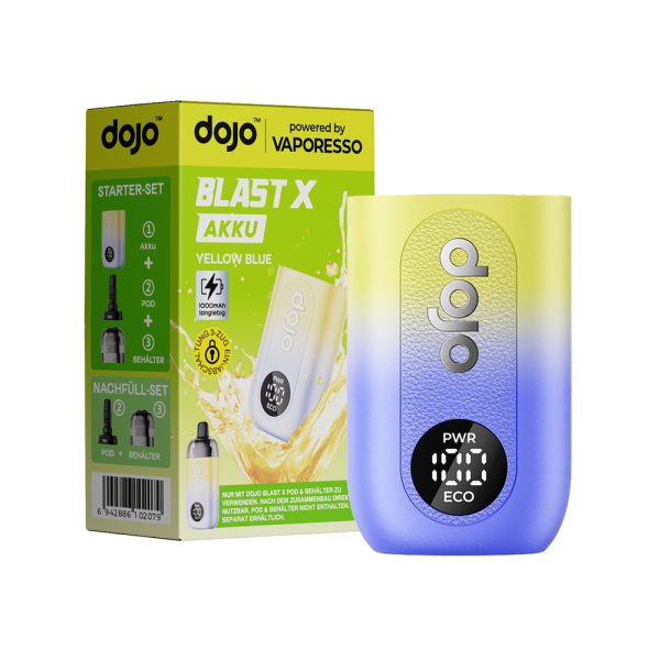 Dojo Blast Yellow Blue Akkuträger - 1000mAh