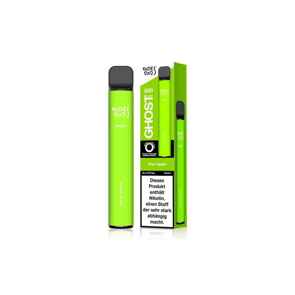 Vape Bars Ghost 800 - Sour Apple 20mg