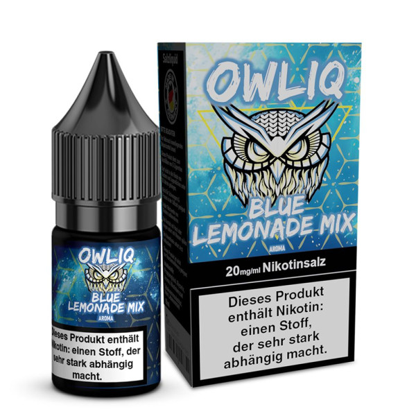 OWLIQ Nikotinsalz Liquid - Blue Lemonade Mix - 10ml