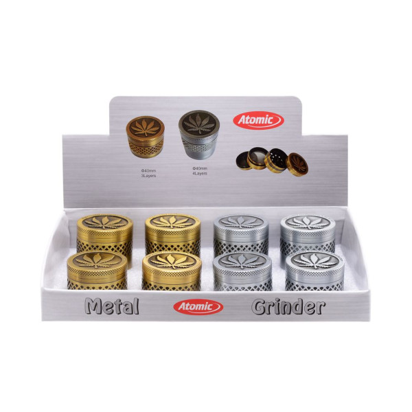 Atomic Metall Grinder Grid+Hanf 40mm