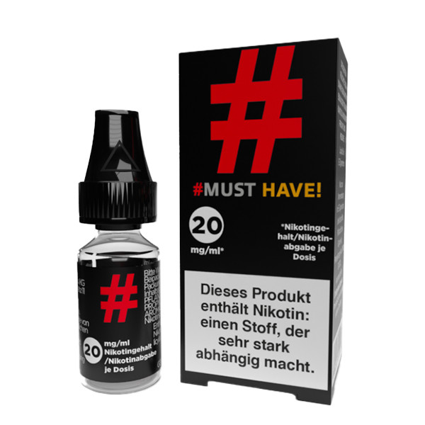 MUST HAVE HASHTAG Nikotinsalz Liquid 10ml 20mg