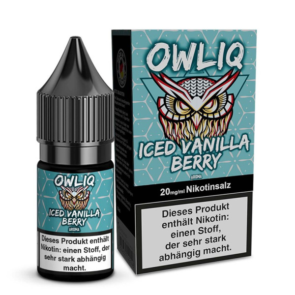 OWLIQ Nikotinsalz Liquid - Iced Vanilla Berry - 10ml