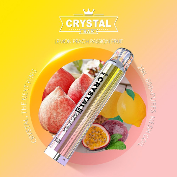 SKE Crystal Bar 600 Lemon Peach Passion Fruit 2% Nikotin
